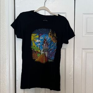 Disney shirt beautyand the beast stained glass graphic tee Hot Topic